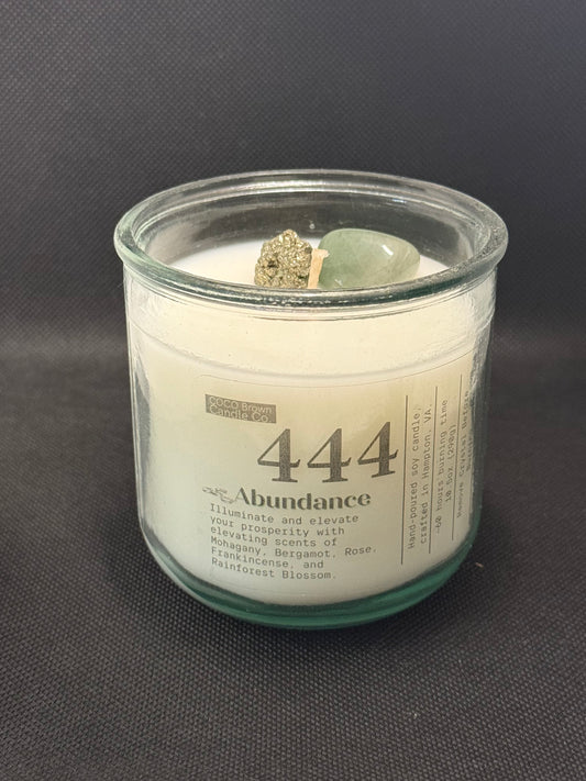 444 Candle/ Abundance 10.5oz