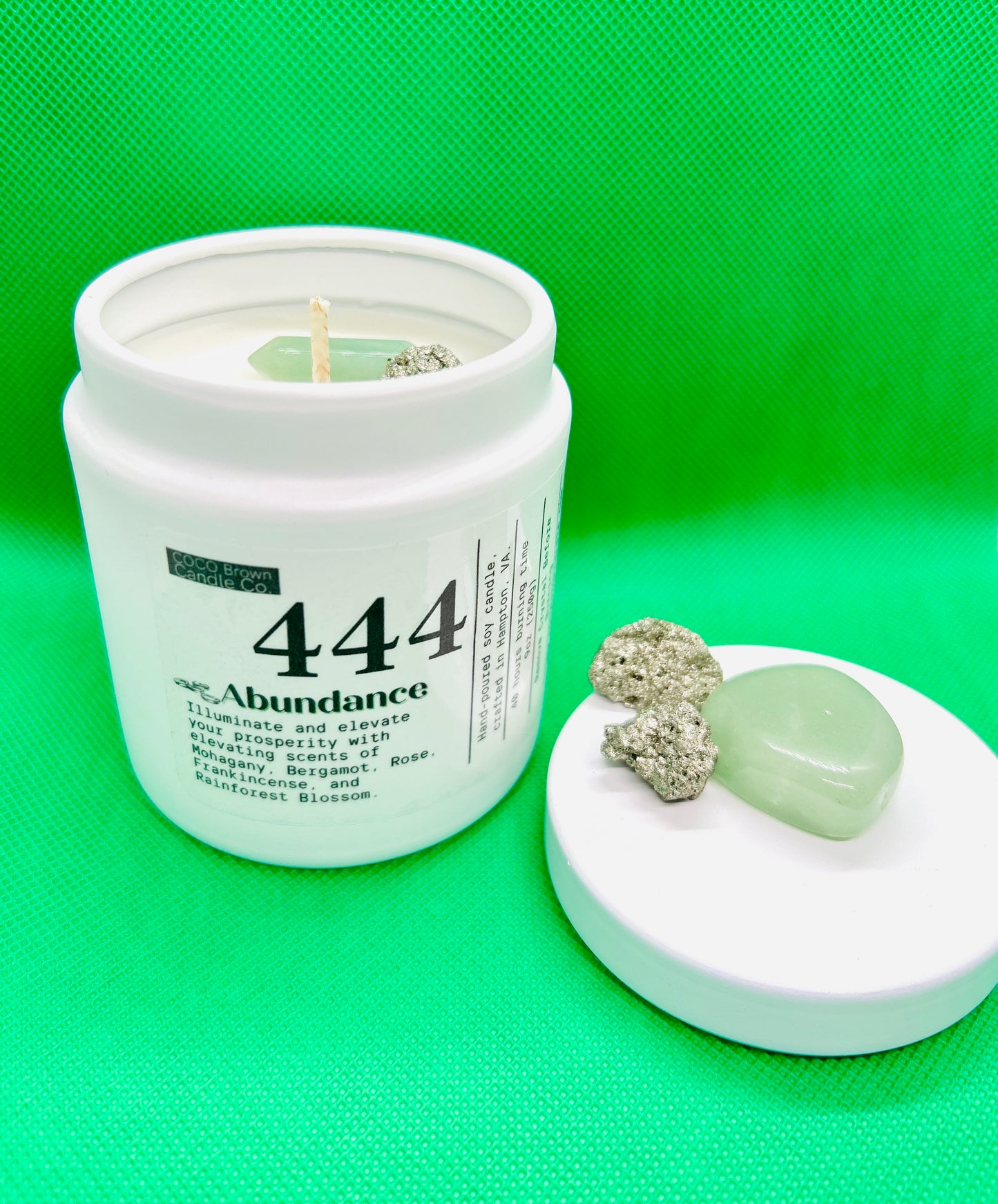 444 Candle/ Abundance 9oz