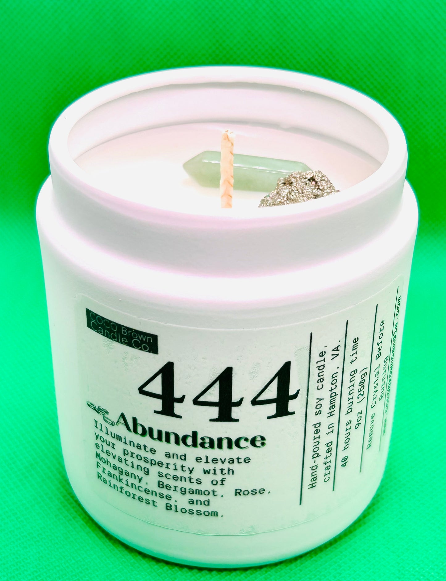 444 Candle/ Abundance 9oz