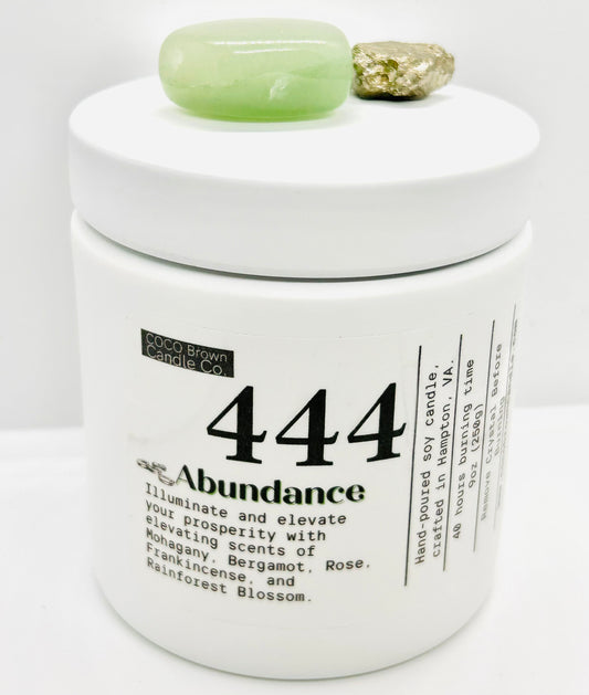 444 Candle/ Abundance 9oz