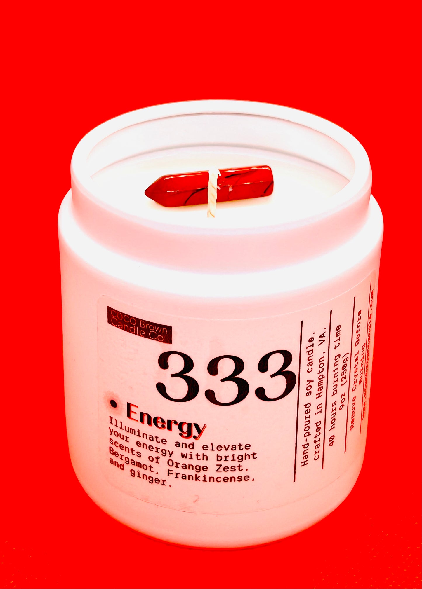 333 Candle/ Energy 9oz