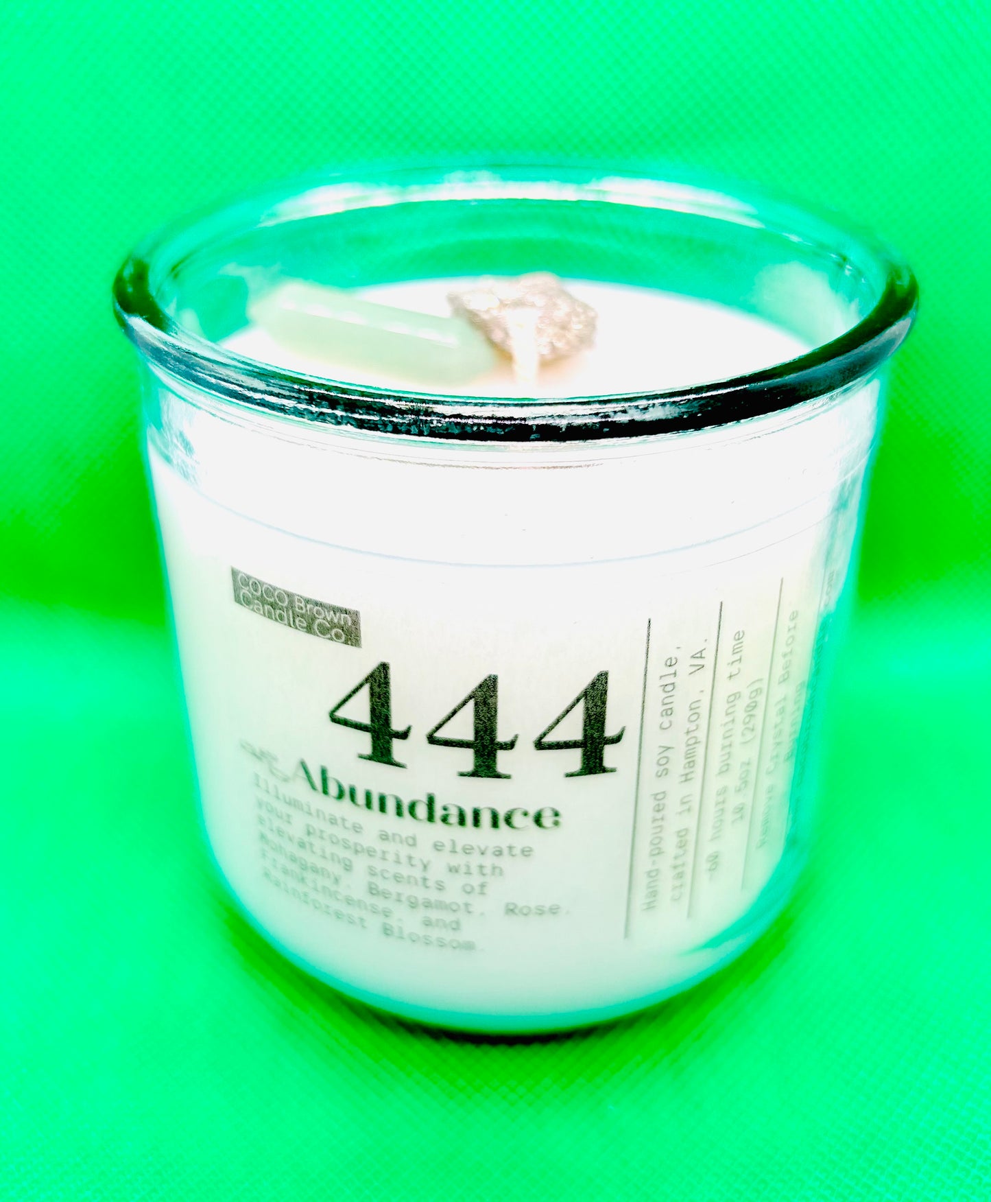 444 Candle/ Abundance 10.5oz